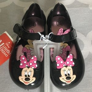 Disney Minnie Mouse Jelly Mary Jane black shoes